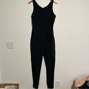 Skin the brand black jogger onesie jumpsuit
